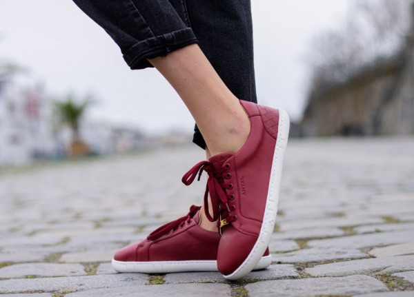 Antal ~ Amada Leder Sneaker ~ Burgunder