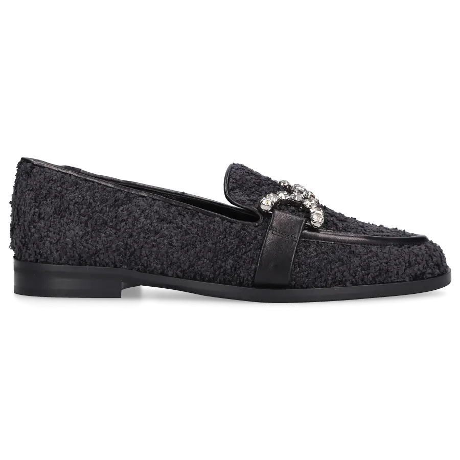 Roberto Festa - Loafer JOYS Tweed - schwarz