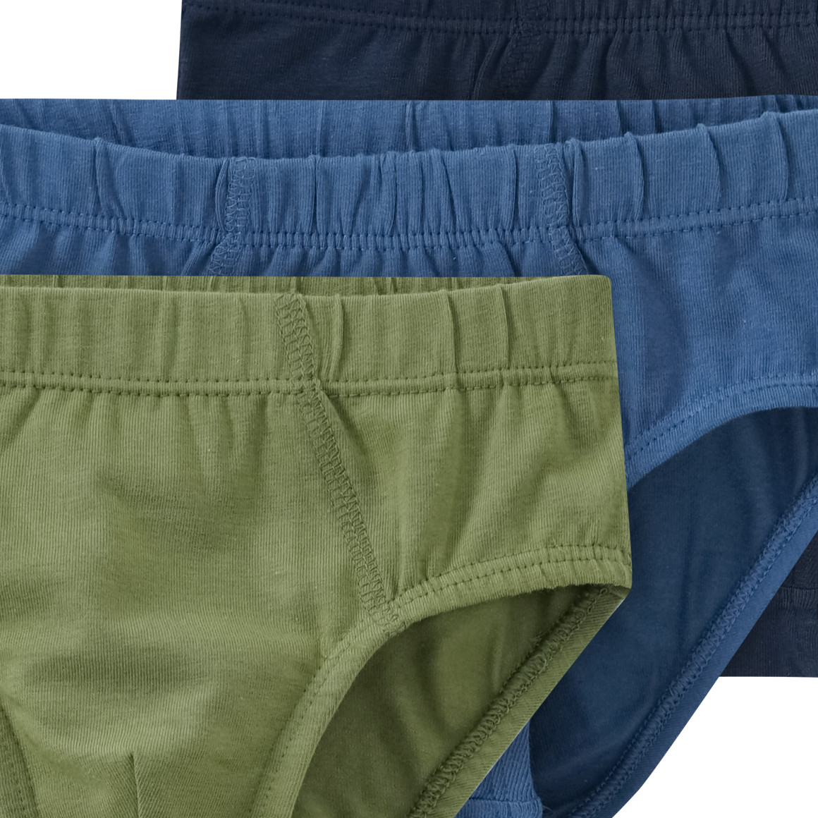 3 Jungen Slips in verschiedenen Farben