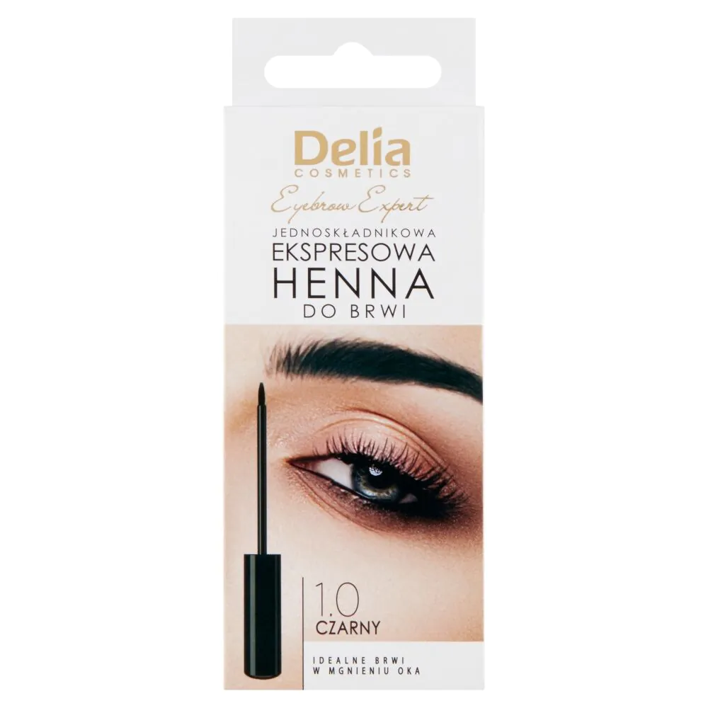 Delia Eyebrow Expert Express Χέννα Φρυδιών, Ενός Συστατικού, 1.0 Μαύρο