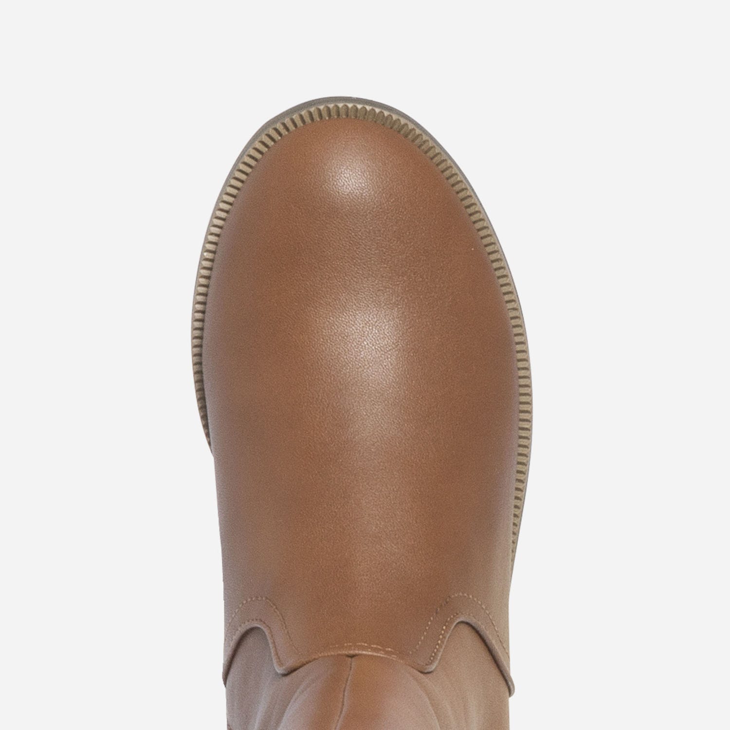 Botte marron avec bande pailletée