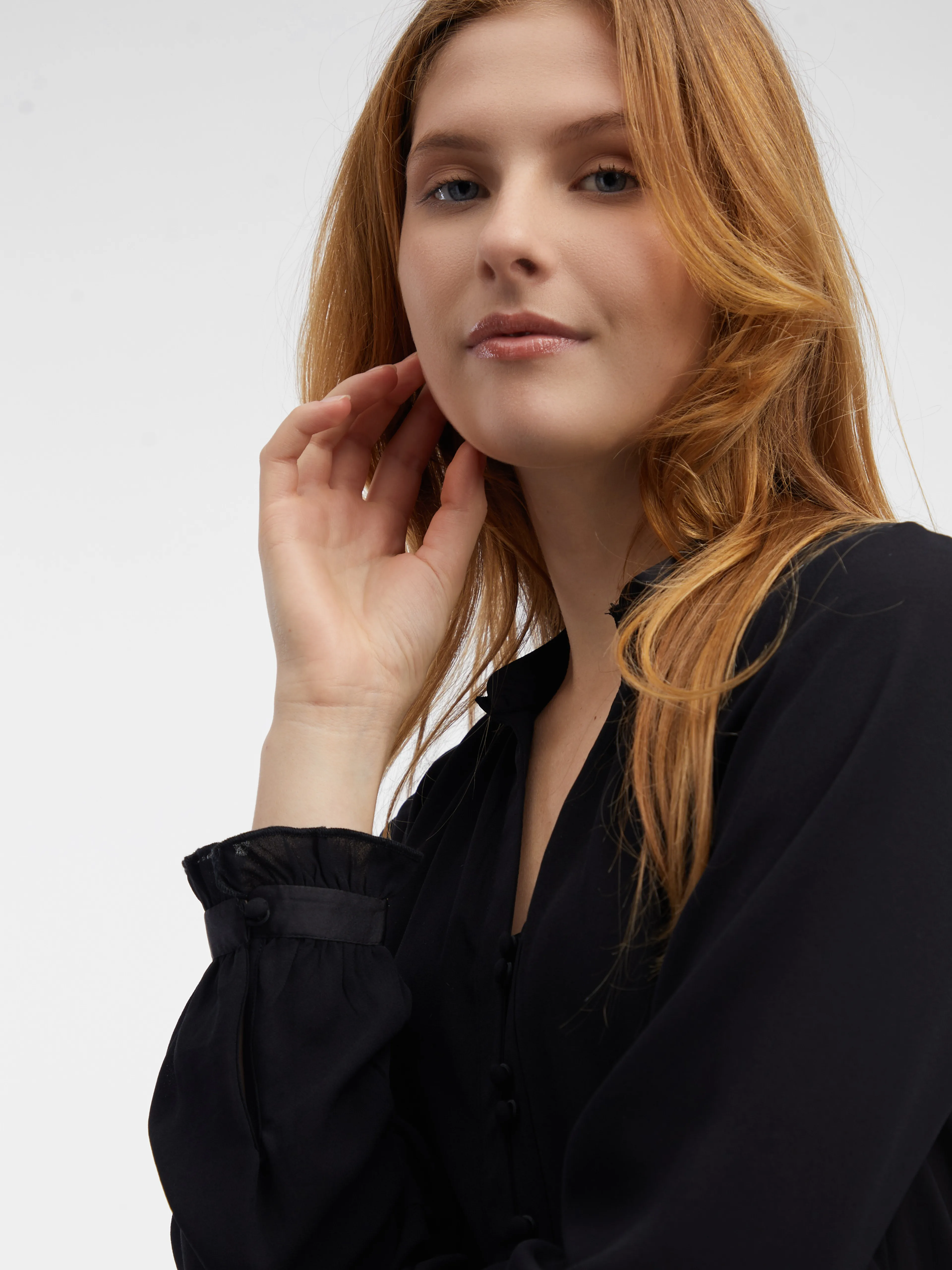 Schwarze Damenbluse ORSAY