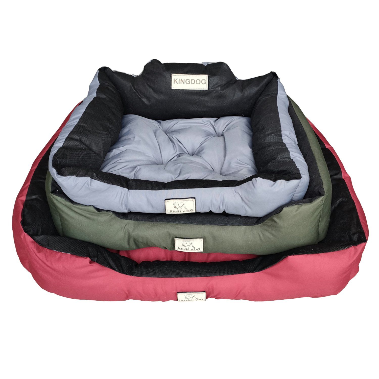 King Dog Tierbett 8AB, Hundebett Katzenbett 100x75 cm viele Farben Größe L