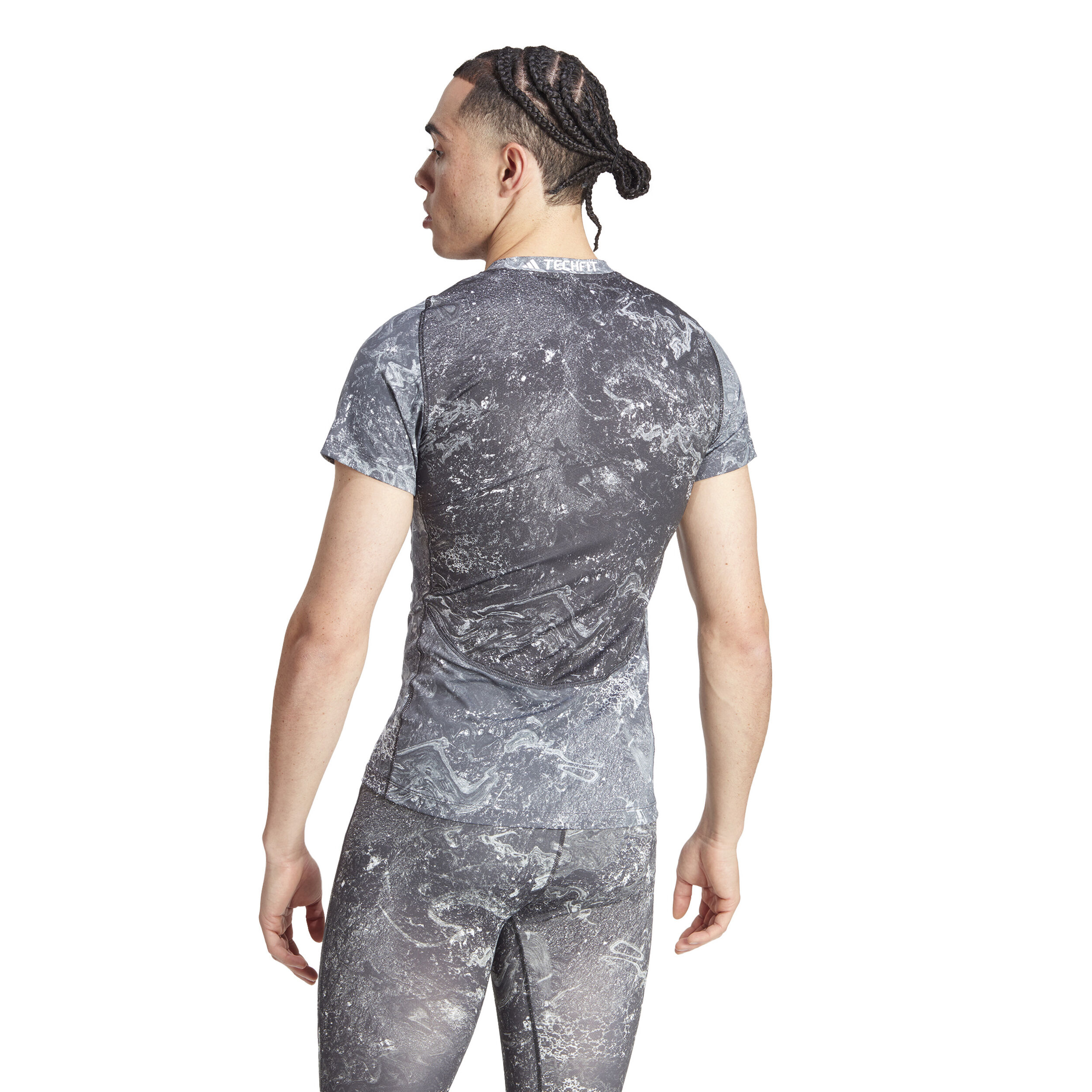 Tech-Fit AOP T-Shirt Herren - Grau, Mehrfarbig