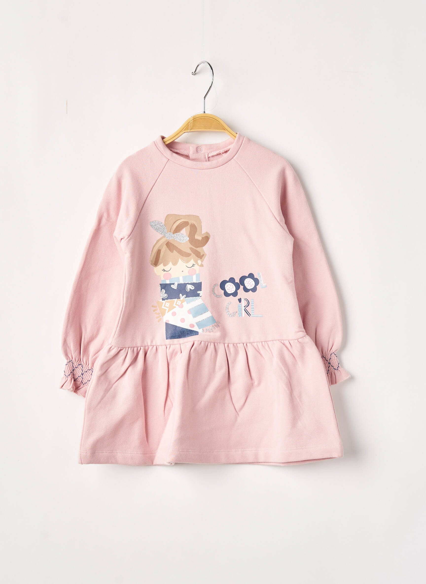 Mayoral Robes Mi Longues Fille couleur rose