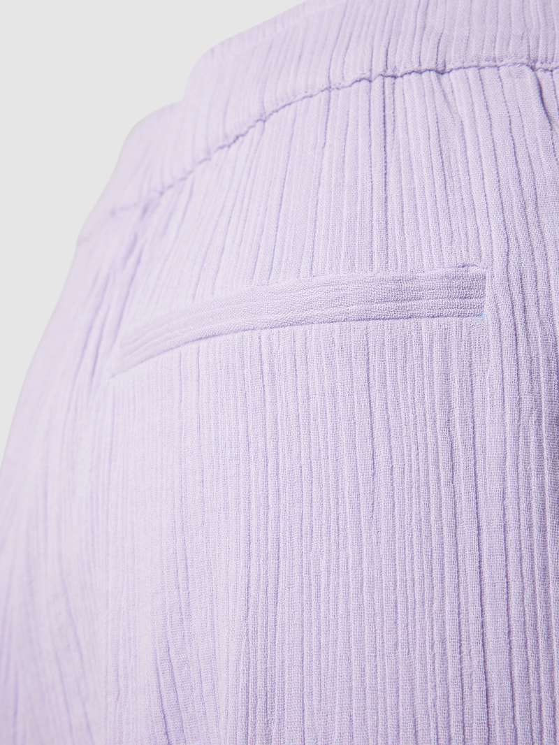 Pyjama-Hose aus Baumwolle mit Strukturmuster in lila