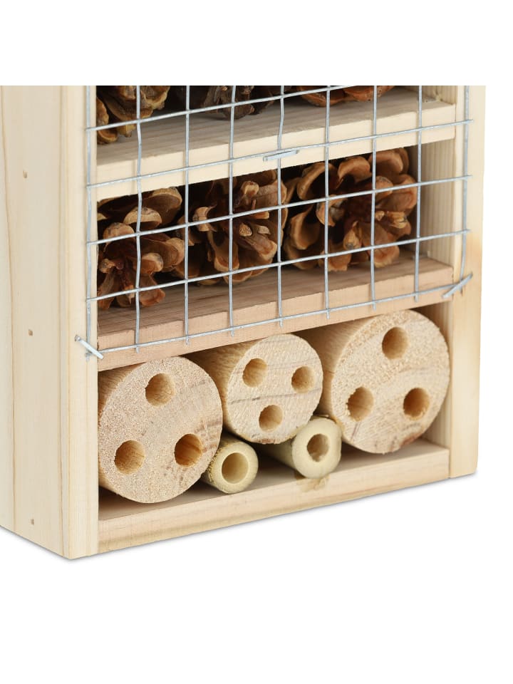 relaxdays Insektenhotel in Natur - (B)18 x (H)24 x (T)9 cm günstig kaufen onesize