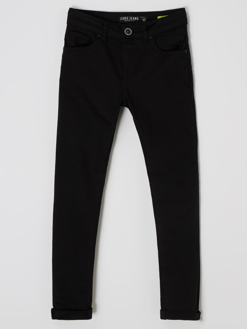Regular Fit Jeans mit Stretch-Anteil Modell 'Rooklyn' in schwarz