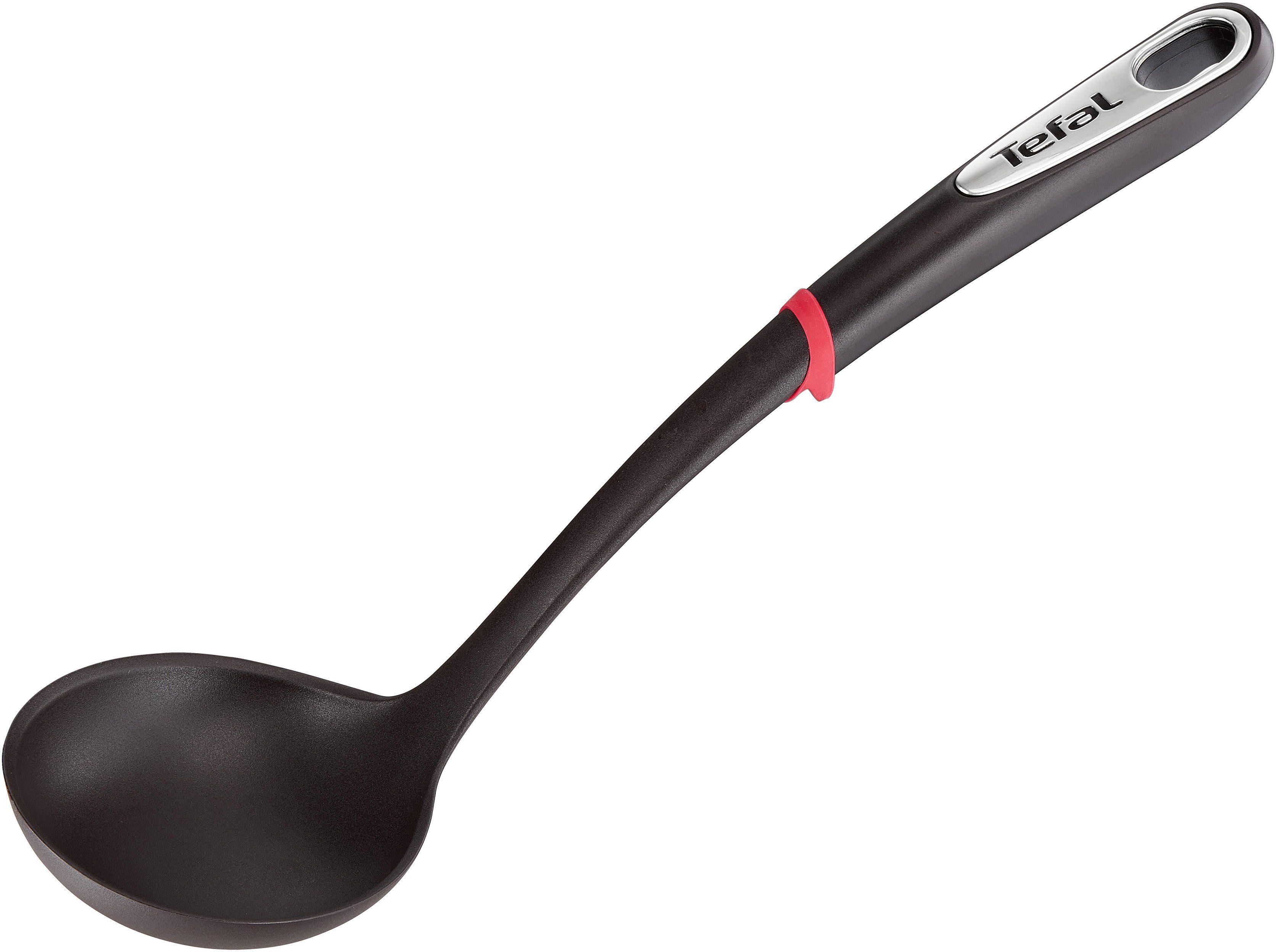 Tefal Kochbesteck-Set Ingenio (Set, 4-tlg), Passierlöffel/Kochlöffel/Pfannenwender/Schöpfkelle, spülmaschinenfest