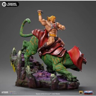 Masters of the Universe Deluxe Art Scale Statue - He-man and Battle Cat