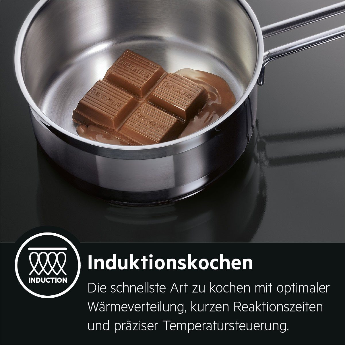 AEG Induktions-Kochfeld IAE84411XB, SenseBoil - Überkochschutz