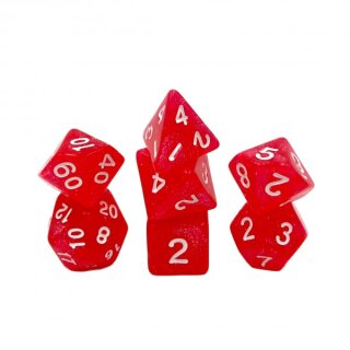 Würfelset Confetti: Ruby Red (7)