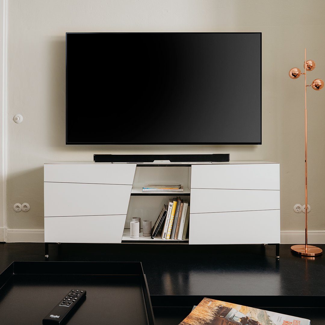 Teufel CINEBAR LUX Soundbar (HDMI, Bluetooth, 150 W, 12 High-Performance-Töner, integriertem Subwoofer, Dynamore® Ultra/3D)