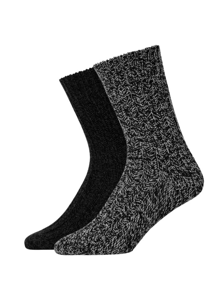 SNOCKS Norweger Socken 2 Paar in Mix (Grau/Schwarz) günstig kaufen