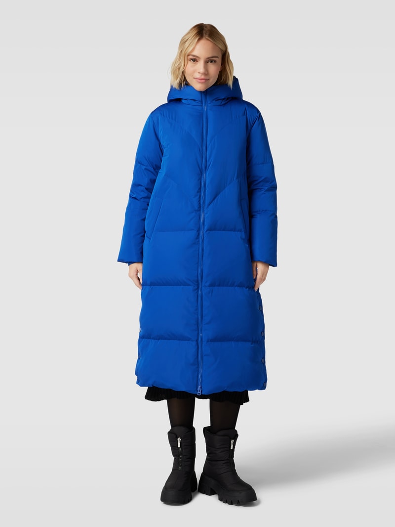 Steppmantel mit Kapuze Modell 'IRIMA' in royalblau
