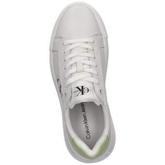 Calvin Klein Chunky Cupsole Mono Lth in weiß