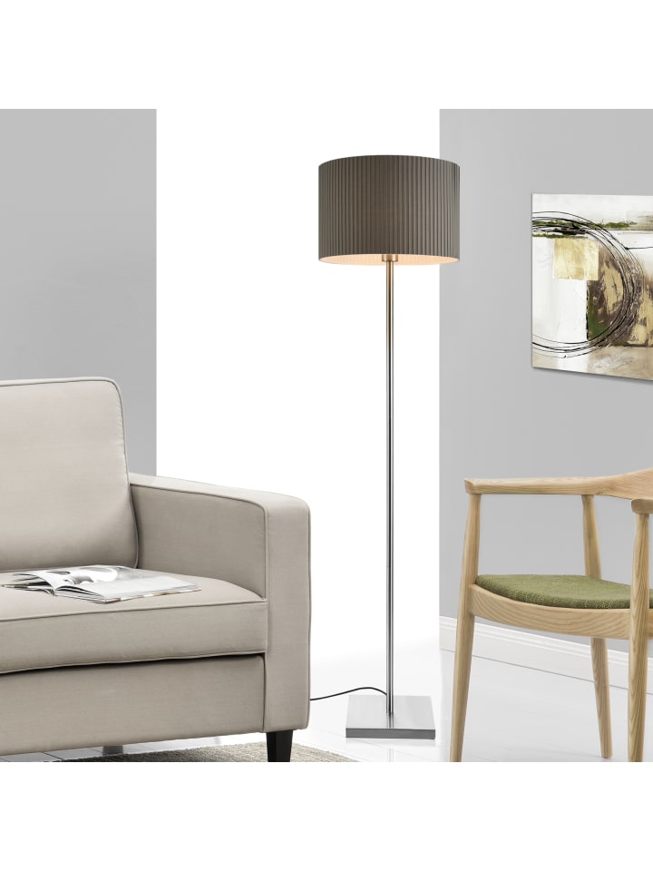 lux.pro Stehleuchte Coimbra in Grau (H)151cm (D)38cm günstig kaufen onesize