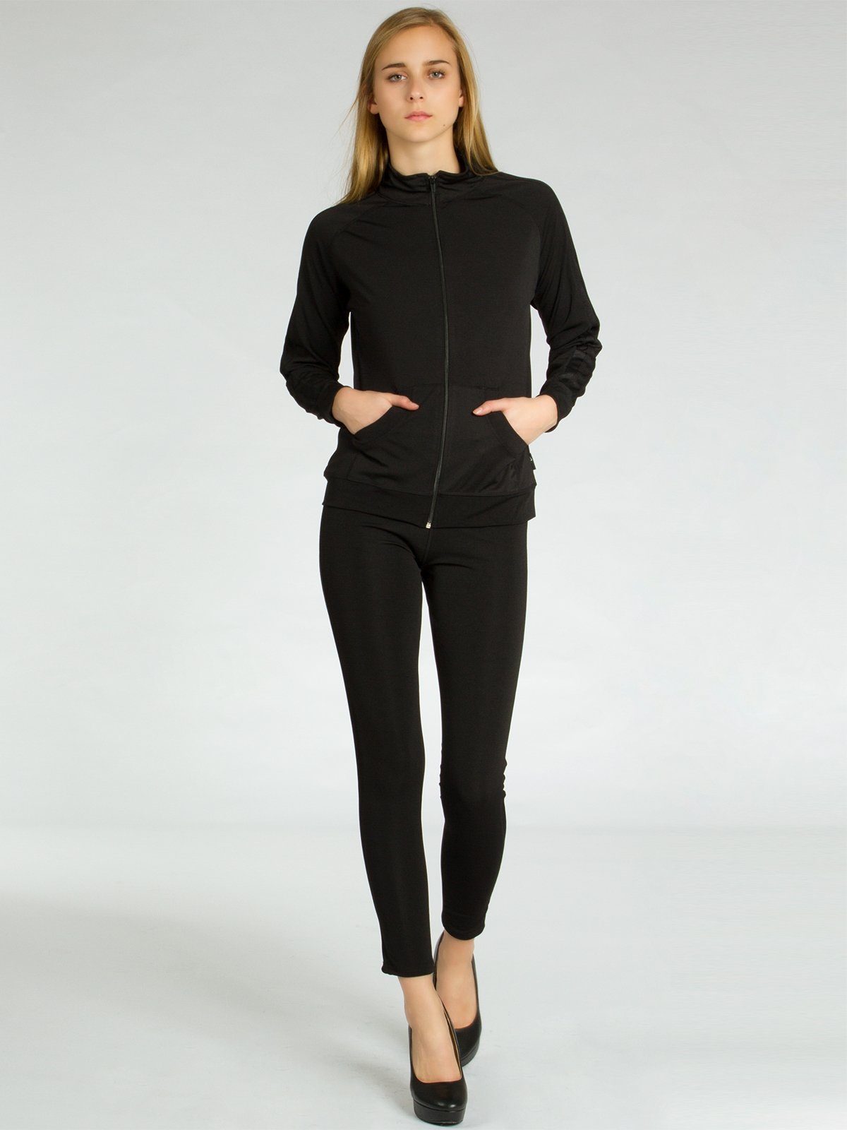 Caspar Trainingsanzug JG002 stylischer Damen Jogginganzug