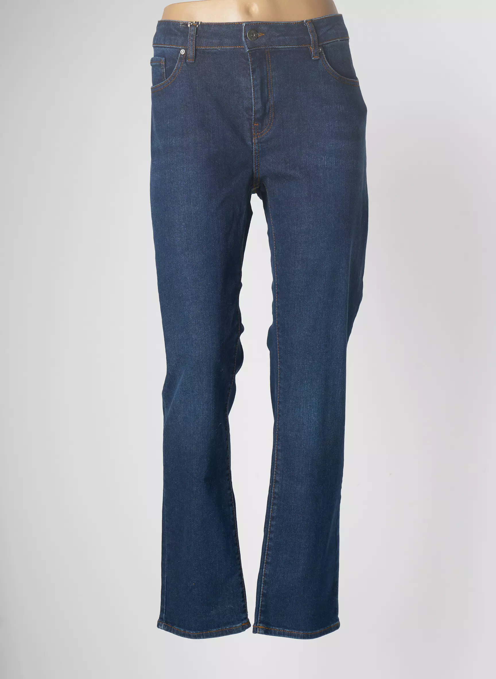 Esprit De La Mer Jeans Coupe Droite Femme couleur bleu