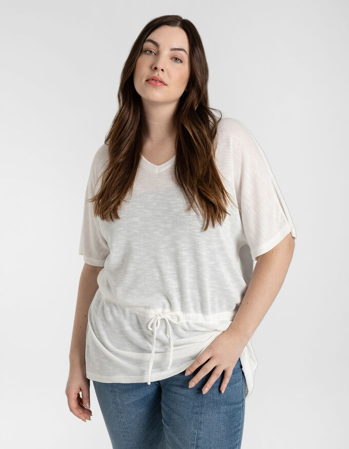 T-Shirt - Regulierbarer Saum