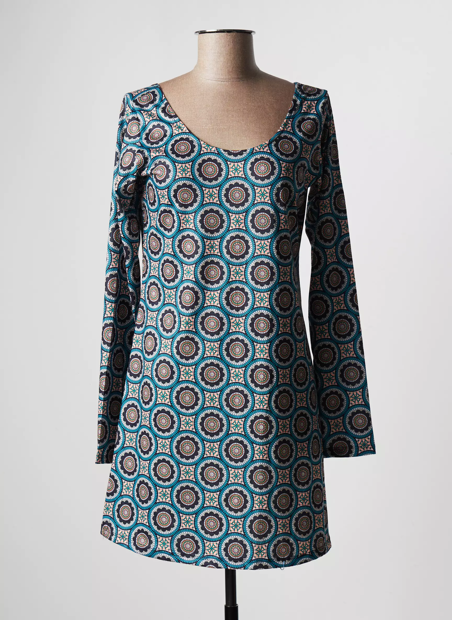 Dipawali Robes Courtes Femme couleur bleu