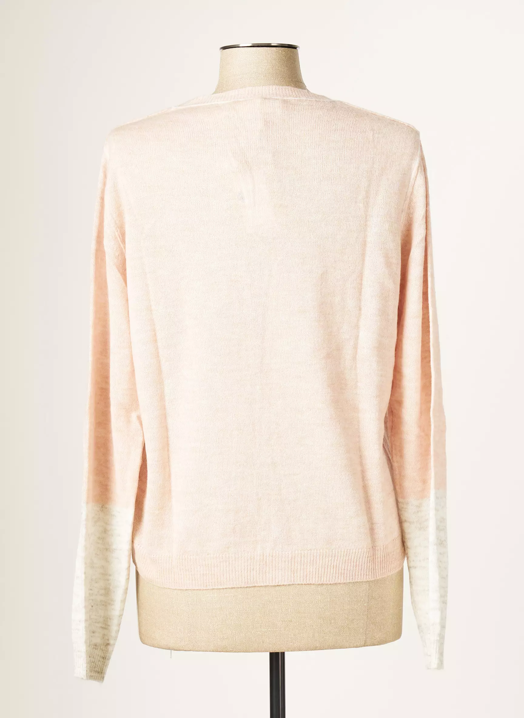 Blanc Boheme Cardigans Femme couleur rose