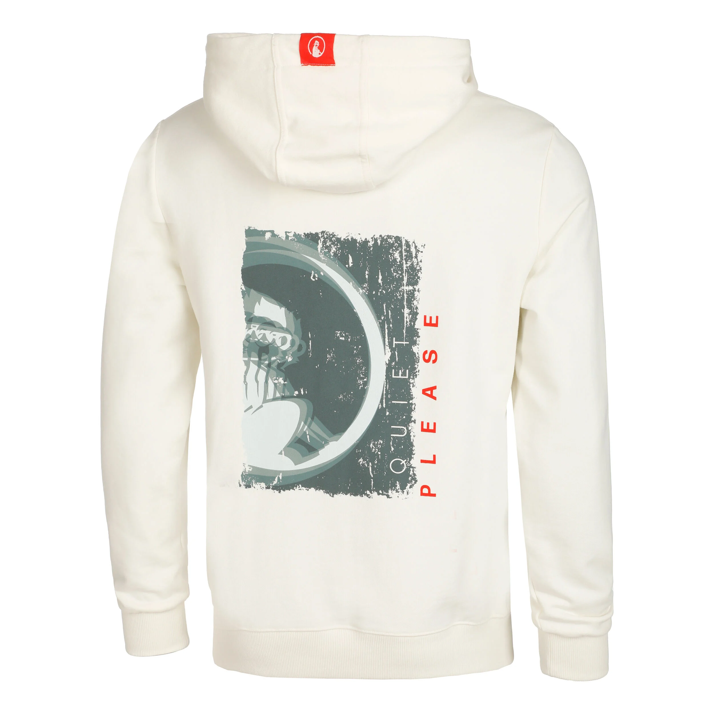 Crossroad Blurred Hoody Herren - Weiß, Salbei