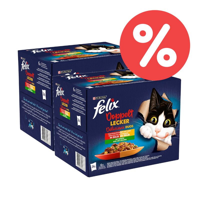 Sparpaket Felix Doppelt lecker - so gut wie es aussieht 48 x 85 g