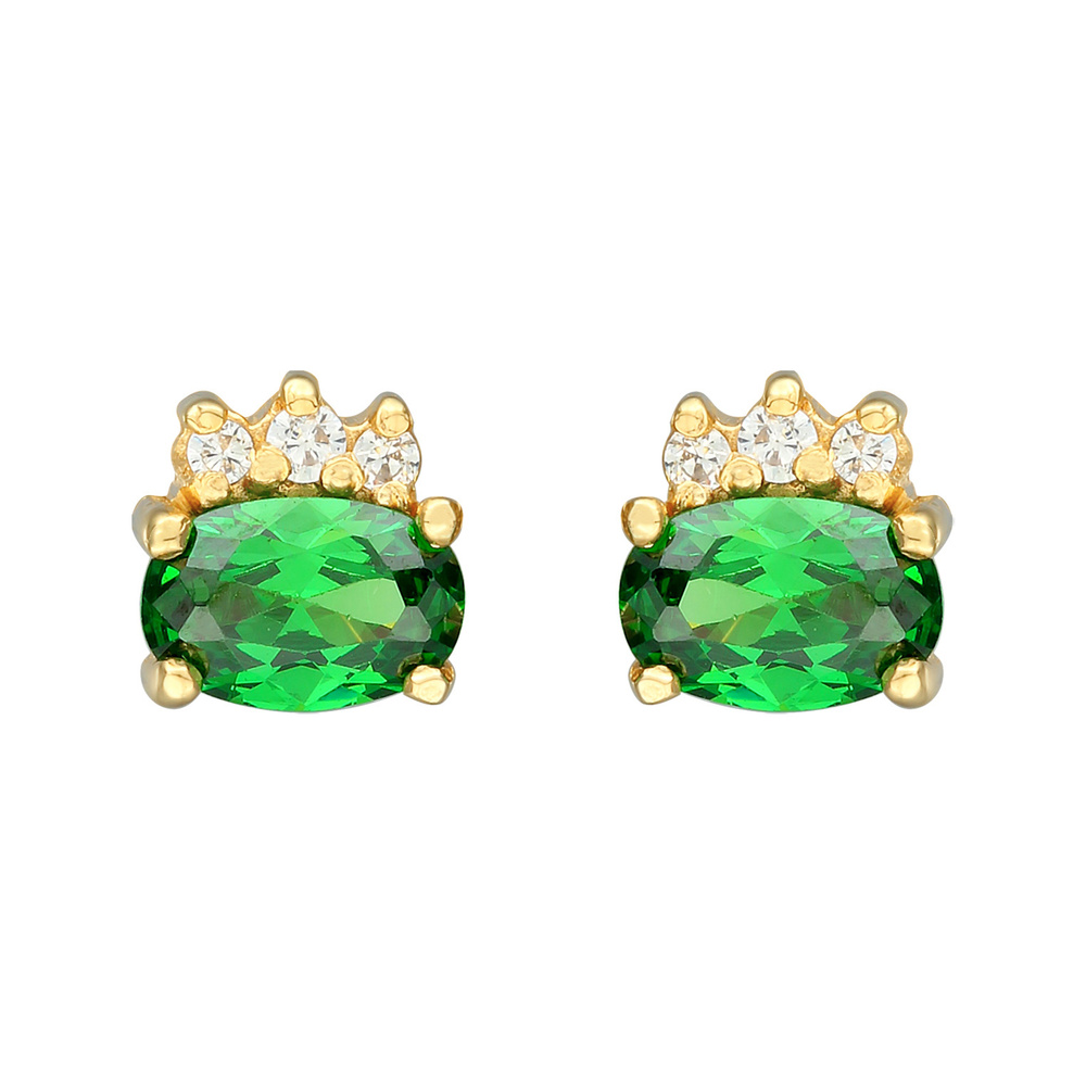 Elli Elli Boucles d'Oreilles Femmes clous d'oreilles classiques avec cristaux de zirco Boucles d'oreilles
