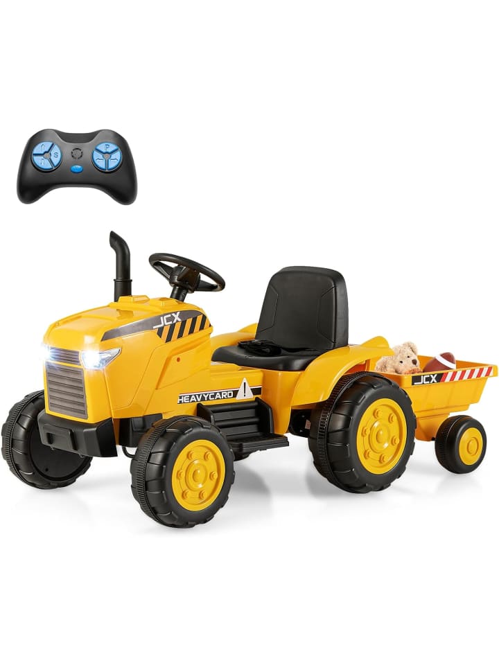 COSTWAY Kindertraktor Elektrisch 3-8 Jahre in Gelb günstig kaufen onesize