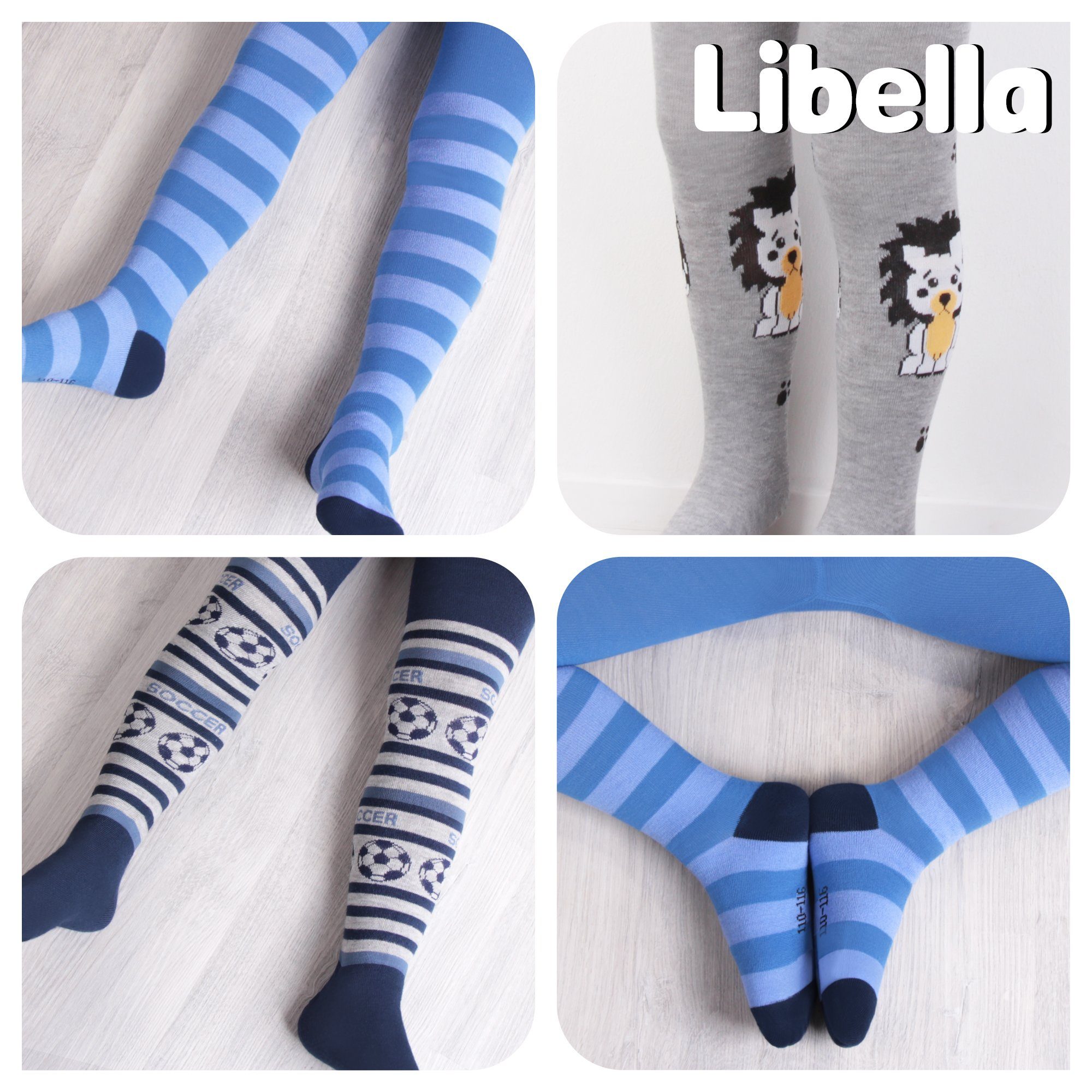 L&K-II Strumpfhose 27243 (6er-Pack) aus Baumwolle in verschiedenen Muster