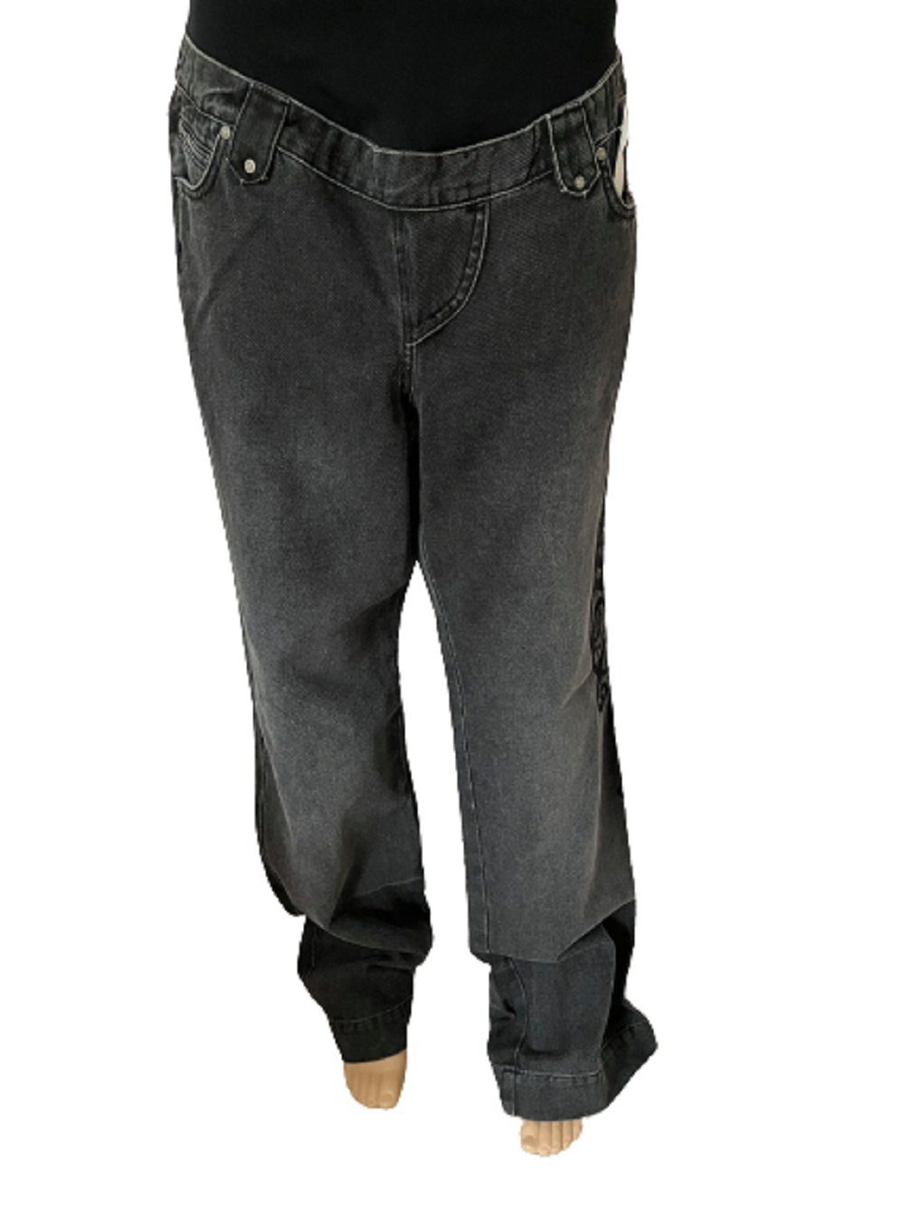 Collection Linique Umstandshose ORA-91471 schwarz mit Stickereien