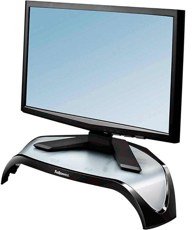 Fellowes Monitorständer Smart Suites Schwarz, Transparent