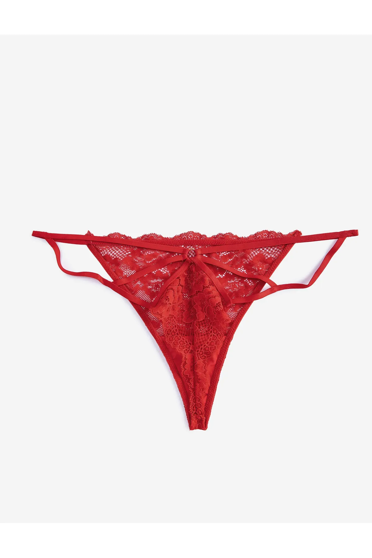 Koton  Spitzen-String-Höschen mit Blumenmuster
