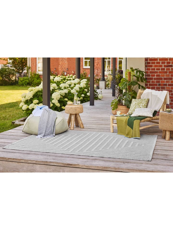 ESPRIT Outdoorteppich Carolina in grau günstig kaufen