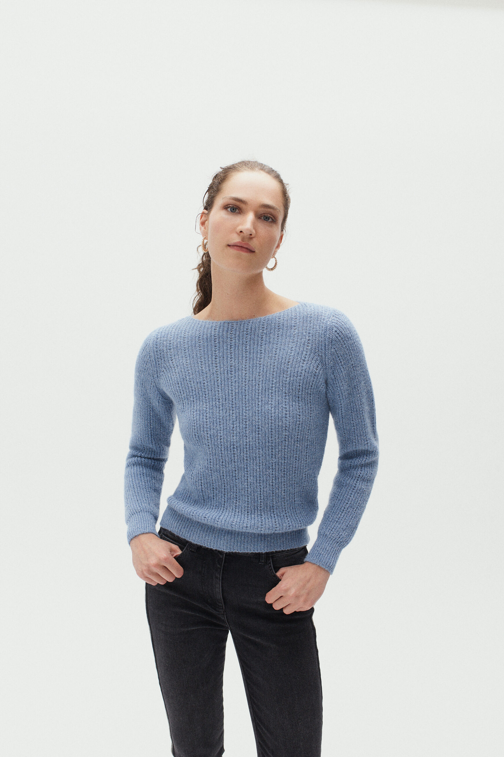 pull alexandra denim stone femme