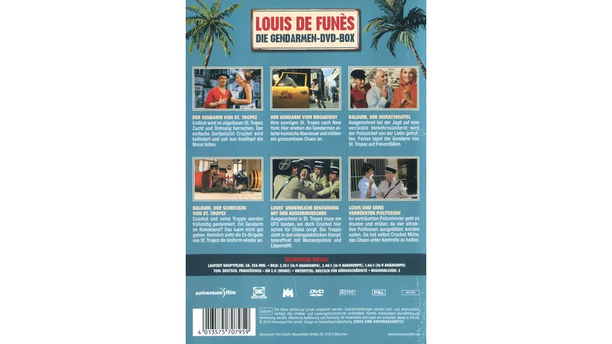 Louis de Funes - Gendarmen Blu-ray Box  [3 DVDs]