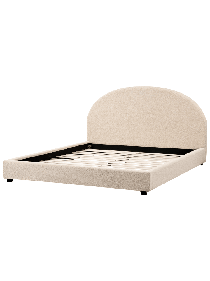 Beliani Doppelbett VAUCLUSE in Beige - (W) 194 x (H) 112 x (L) 214 cm günstig kaufen onesize