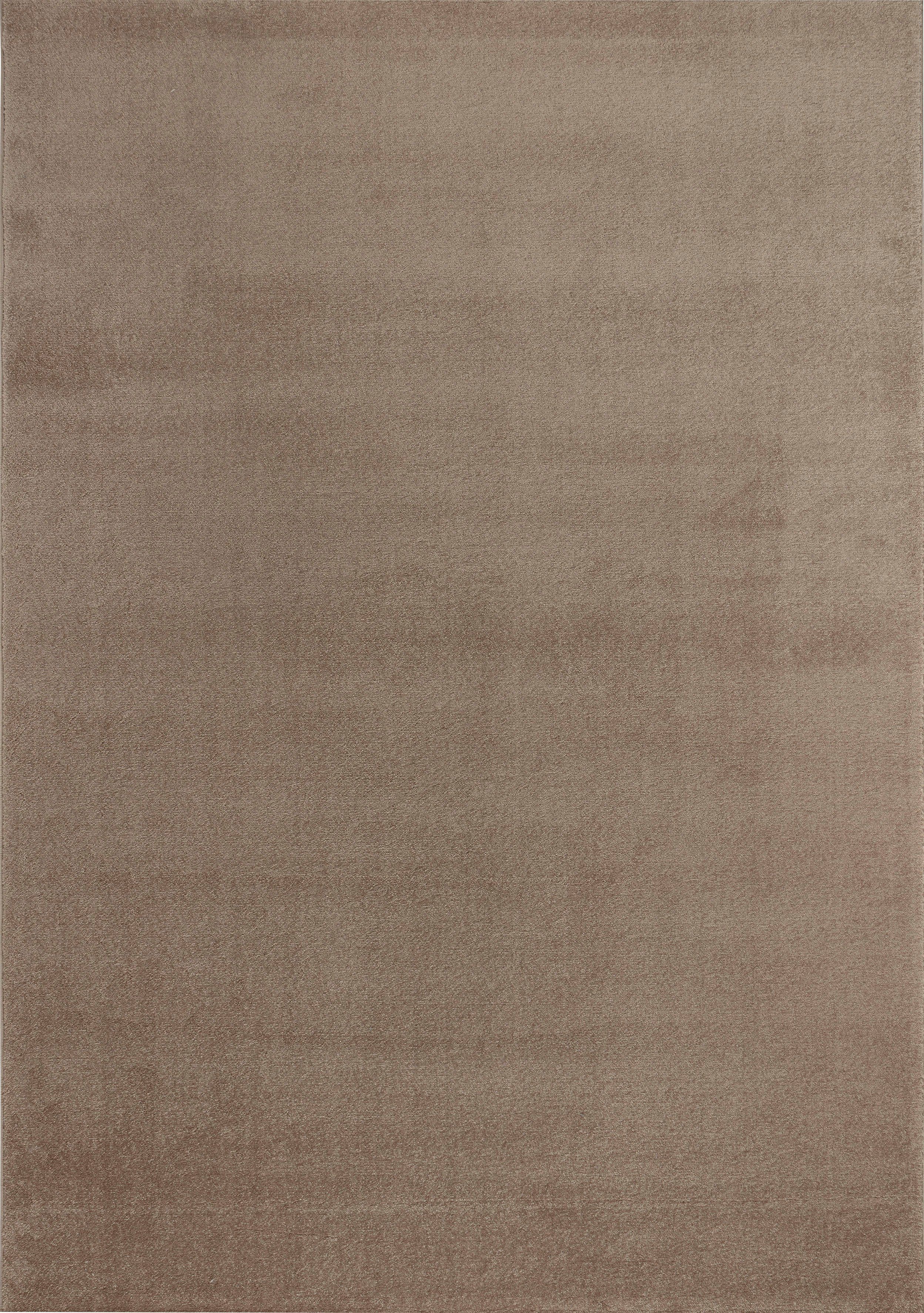 Teppich Kurzflor-Webteppich GRANADA 4800, uni Soft Touch, my home, rechteckig, Höhe: 20 mm, leichter Glanz, auch in rund, Wohnzimmer, Schlafzimmer, Kinderzimmer