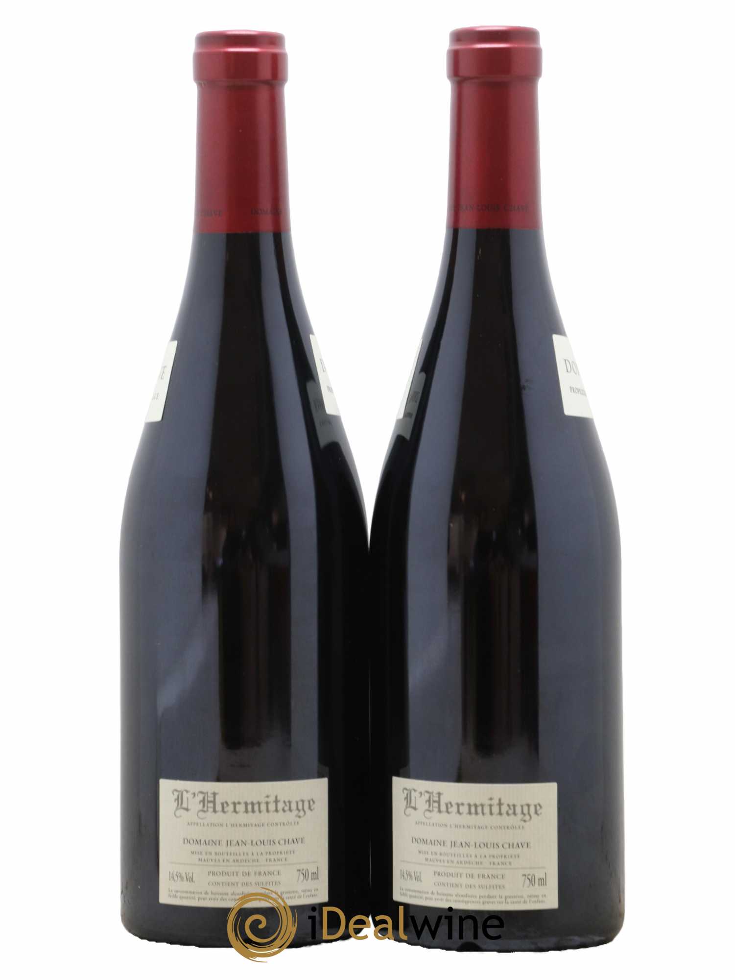 Hermitage Jean-Louis Chave  2016 - Lot de 2 Bouteilles