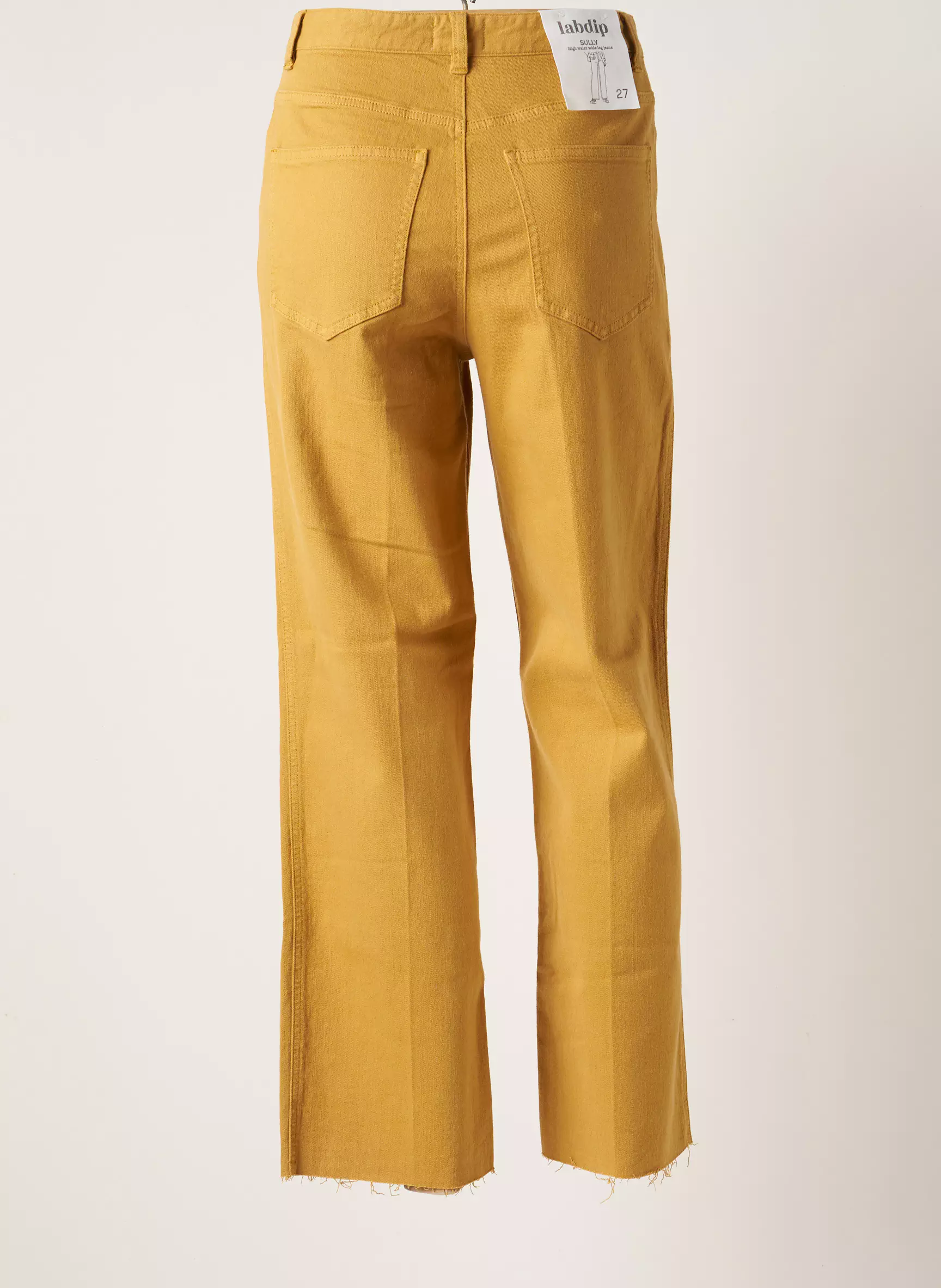 Lab Dip Paris Jeans Coupe Large Femme couleur jaune