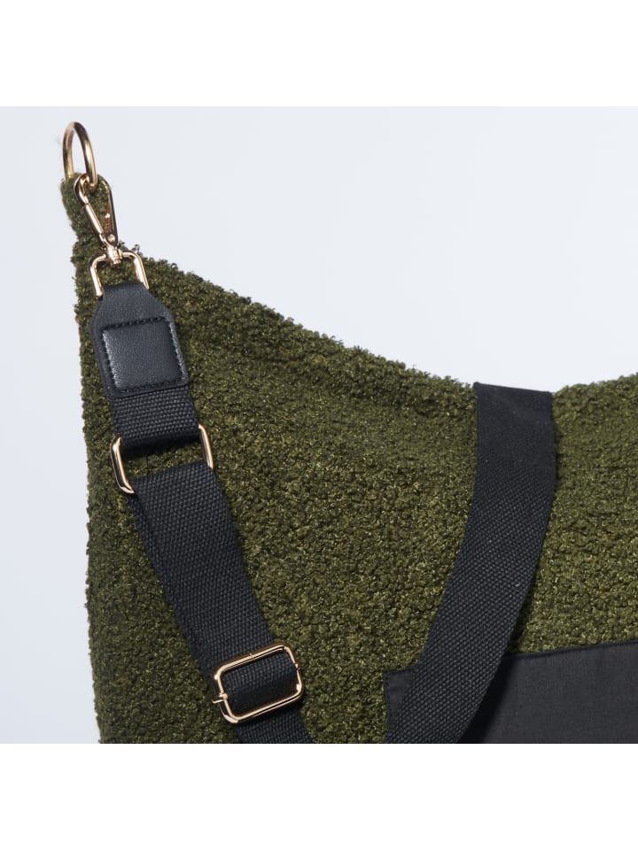 nordic coast company  Mom Bag Wickeltasche Teddy Oliv günstig kaufen onesize