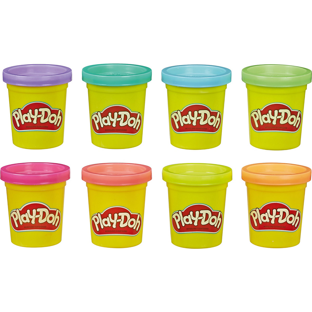 Play-Doh 8er-Pack mit Spielknete in 8 Neonfarben