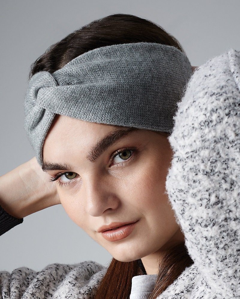 Beechfield® Stirnband modisches Stirnband für Damen / Frauen / Teenager aus doppellagigem Strick