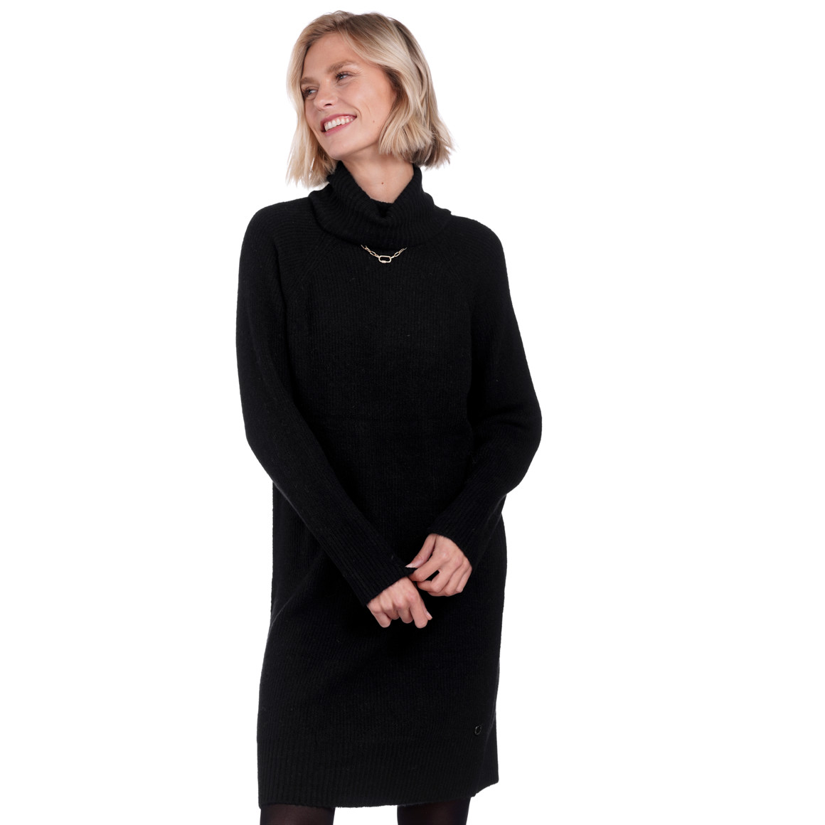 Damen Strickkleid mit Rollkragen