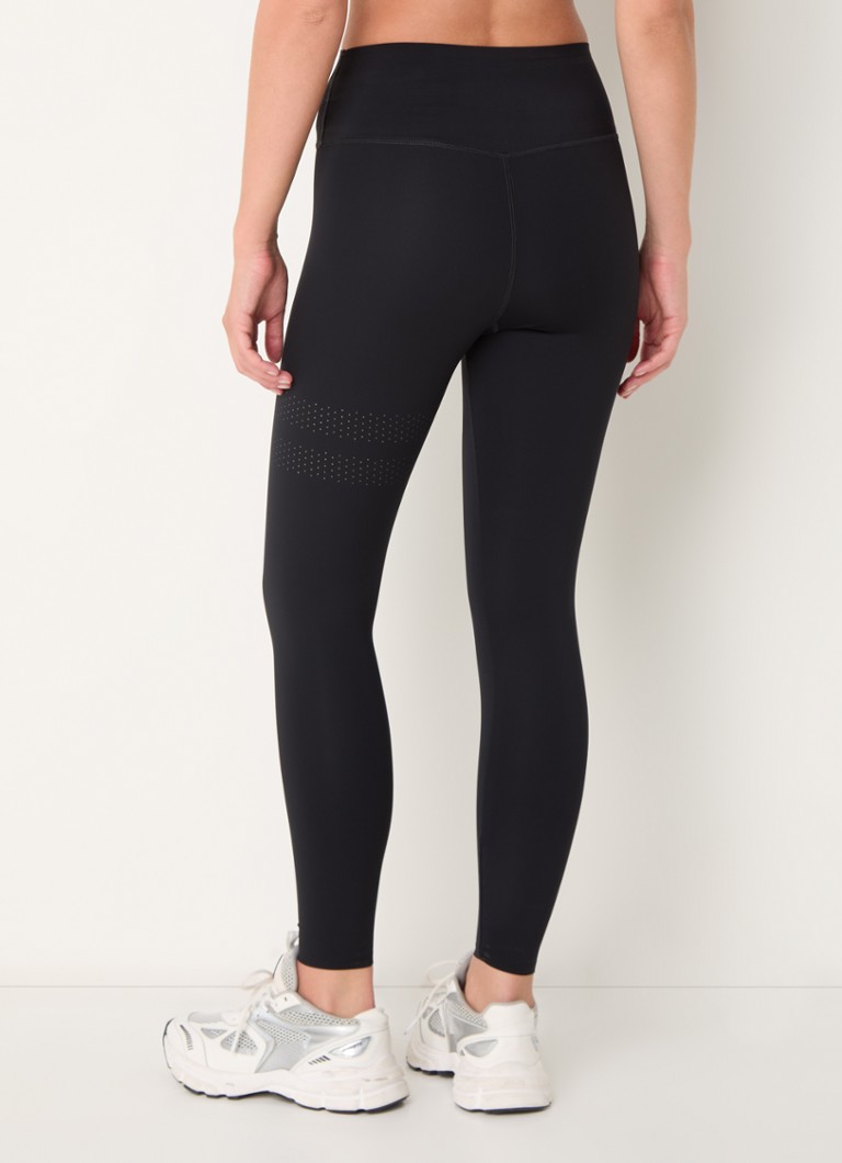 Legging de sport court taille haute STRONGER Lazercut avec logo imprimé