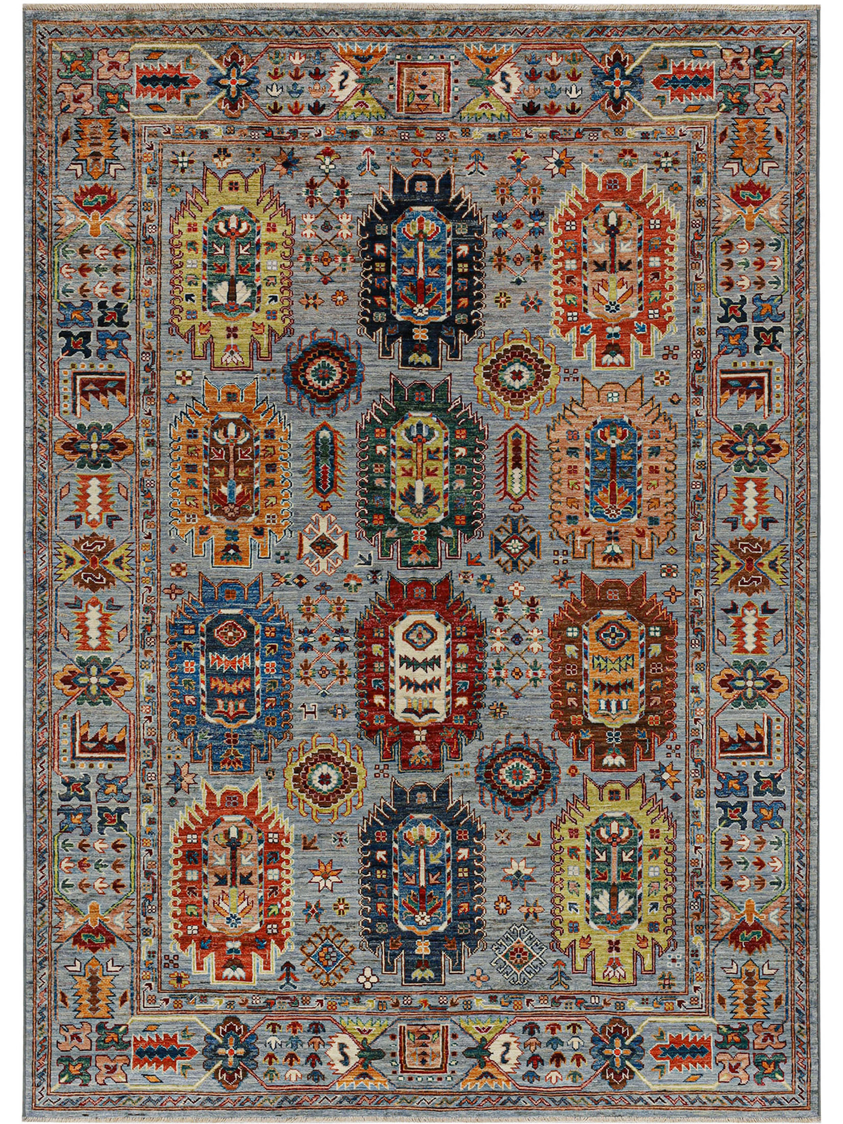 Kazak Ghazni ca. 177 x 246 cm, Unikat / Einzelstück