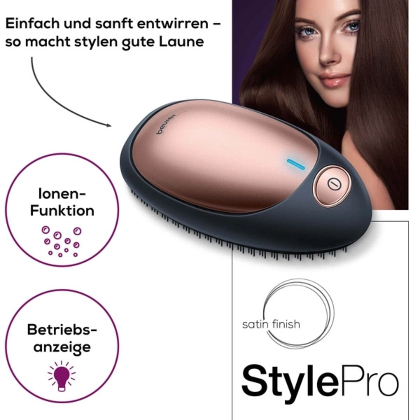 Körperbürste FC 55 Pureo Complete Cleansing & Ionen Haarbürste HT 10-Körperpflege und Haircare in einem Bundle