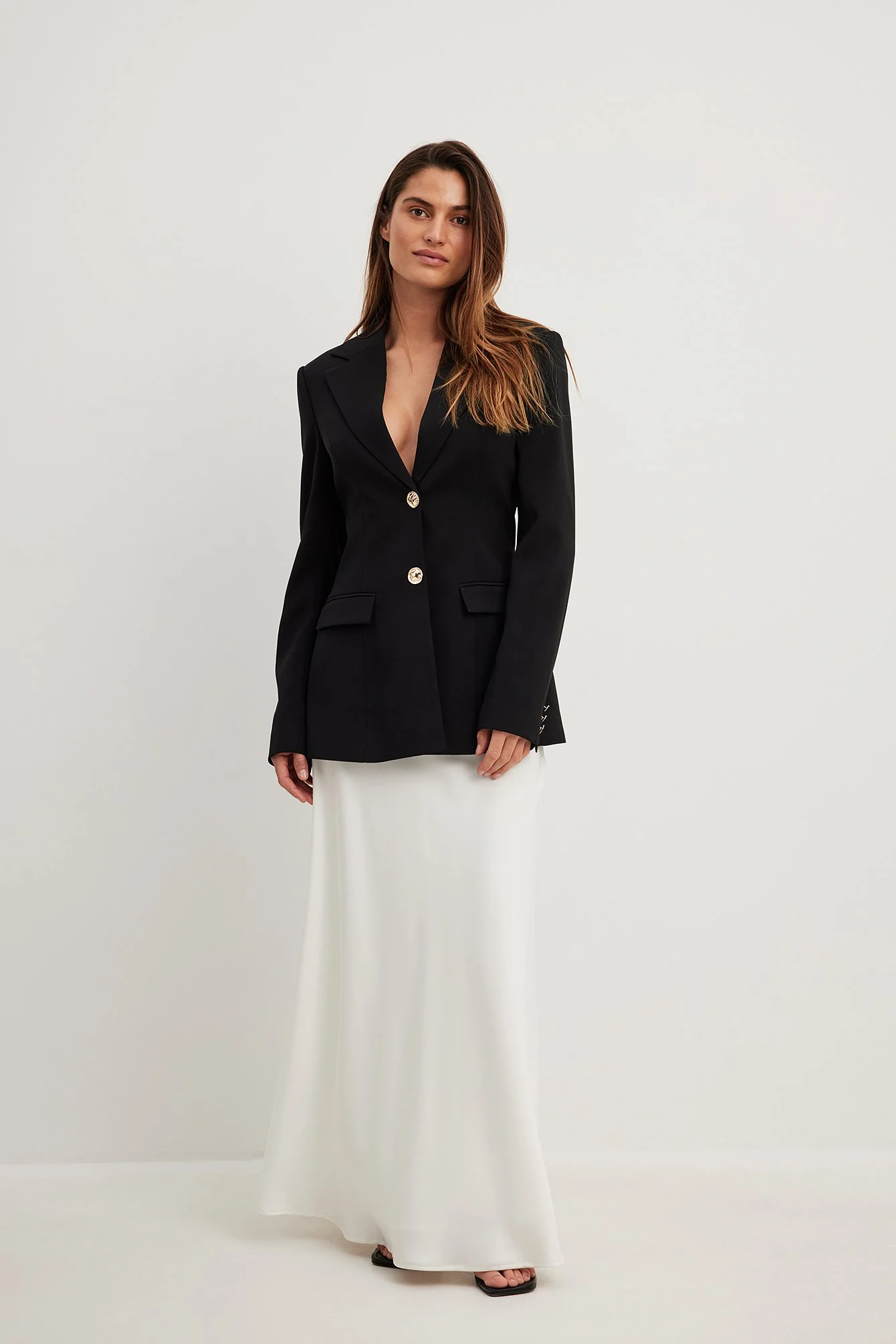 Blazer mit Knopfdetail
