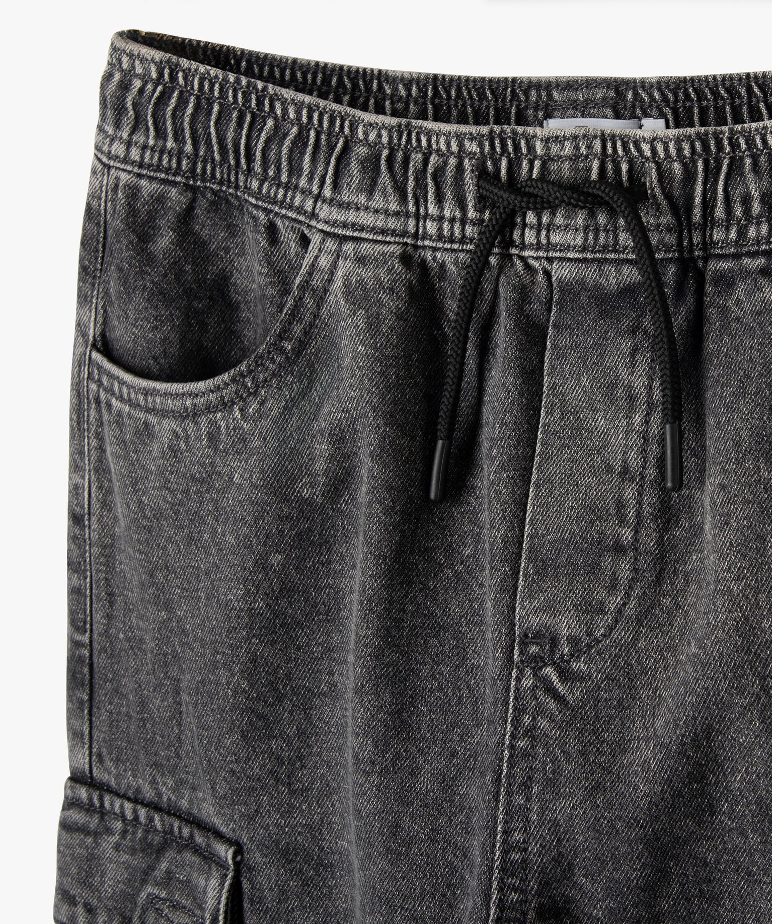 Jegging avec poches à rabat sur les cuisses Garçon gris | GEMO